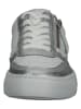 Paul Green Leder-Sneakers in Weiß/ Silber