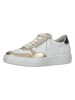 Paul Green Leder-Sneakers in Weiß/ Gold