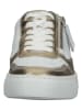 Paul Green Leder-Sneakers in Weiß/ Gold