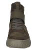 Paul Green Leder-Sneakers in Khaki