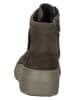 Paul Green Leder-Sneakers in Khaki