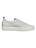 Paul Green Leder-Sneakers in Weiß/ Blau