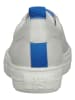 Paul Green Leder-Sneakers in Weiß/ Blau