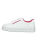 Paul Green Leder-Sneakers in Weiß/ Pink