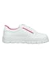 Paul Green Leder-Sneakers in Weiß/ Pink