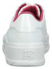 Paul Green Leder-Sneakers in Weiß/ Pink