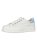 Paul Green Leder-Sneakers in Weiß/ Hellblau
