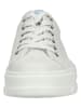 Paul Green Leder-Sneakers in Weiß/ Hellblau