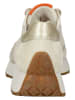 Paul Green Leder-Sneakers in Beige/ Orange/ Gold