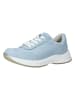 Paul Green Leder-Sneakers in Hellblau/ Weiß