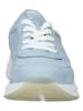 Paul Green Leder-Sneakers in Hellblau/ Weiß