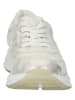 Paul Green Leder-Sneakers in Silber/ Creme