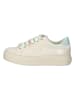 Paul Green Leder-Sneakers in Beige/ Hellblau