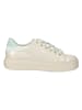 Paul Green Leder-Sneakers in Beige/ Hellblau