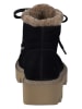 Paul Green Leder-Winterboots in Schwarz/ Hellbraun