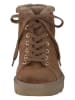 Paul Green Leder-Winterboots in Braun
