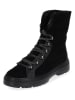 Paul Green Leder-Stiefeletten in Schwarz
