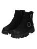 Paul Green Leder-Boots in Schwarz
