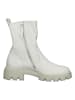 Paul Green Leder-Stiefeletten in Weiß