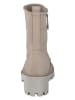 Paul Green Leder-Stiefeletten in Beige
