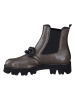 Paul Green Leder-Chelsea-Boots in Braun/ Schwarz