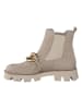 Paul Green Leder-Chelsea-Boots in Beige