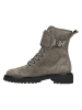 Paul Green Leder-Stiefeletten in Khaki