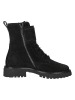 Paul Green Leder-Stiefeletten in Schwarz