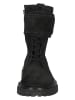 Paul Green Leder-Stiefeletten in Schwarz