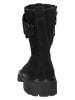 Paul Green Leder-Stiefeletten in Schwarz