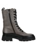 Gabor Leder-Stiefeletten in Taupe/ Schwarz