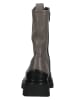 Gabor Leder-Stiefeletten in Taupe/ Schwarz