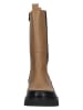 Gabor Leder-Chelsea-Boots in Hellbraun/ Schwarz