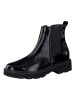 Paul Green Leder-Chelsea-Boots in Schwarz