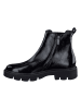 Paul Green Leder-Chelsea-Boots in Schwarz