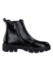 Paul Green Leder-Chelsea-Boots in Schwarz