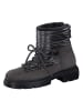 Paul Green Leder-Boots in Schwarz/ Anthrazit