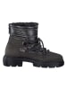 Paul Green Leren boots zwart/antraciet