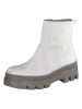 Paul Green Leder-Boots in Grau/ Khaki
