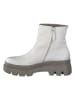 Paul Green Leder-Boots in Grau/ Khaki