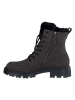 Paul Green Leder-Winterboots in Anthrazit