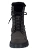 Paul Green Leder-Winterboots in Anthrazit