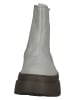 Paul Green Leder-Chelsea-Boots in Grau/ Khaki