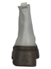 Paul Green Leder-Chelsea-Boots in Grau/ Khaki