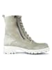 Gabor Leder-Stiefeletten in Khaki/ Weiß
