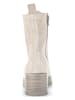 Gabor Leren enkellaarzen beige