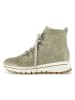 Gabor Leder-Boots in Khaki/ Weiß