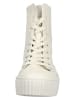 Gabor Leder-Stiefeletten in Creme