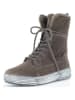 Gabor Leren winterboots grijs