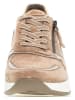 Gabor Leder-Sneakers in Hellbraun/ Beige/ Weiß